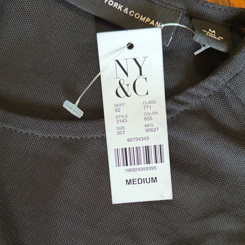 New York & Company Black Long-Sleeve Dress with Rainbow Sequins - Picture 2 of 6